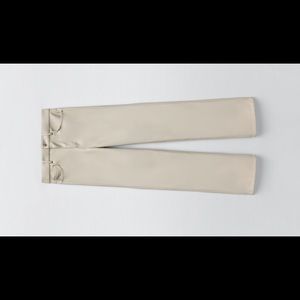 ZARA straight leg faux leather pants